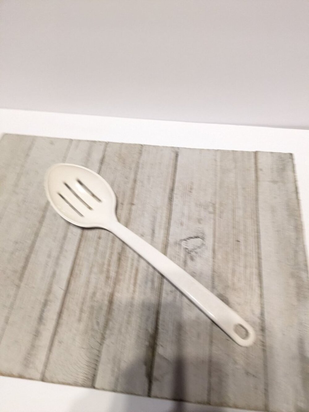 Vintage Ultratemp Slotted #1 Serving Spoon Almond Robinson 2115 USA